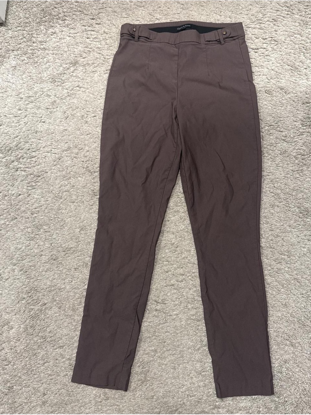 Violets and Roses Dress Pants Elastic